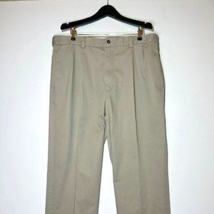 Brooks Brothers Khaki‎ Pleated Front Dress Pants Sz W40 L32